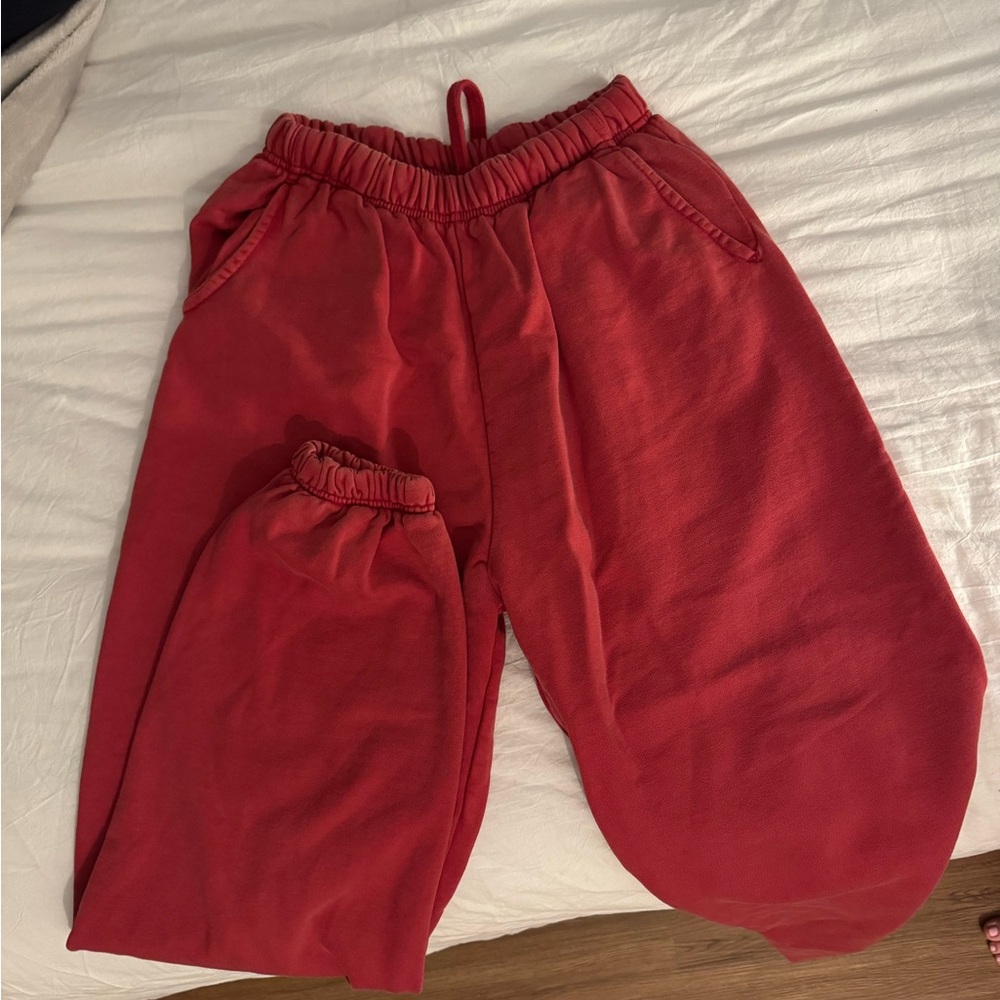Daily Drills Red Sweatpants